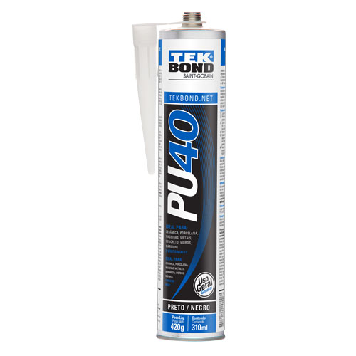 Adesivo Selante PU Preto de 400g Tekbond
